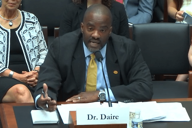 Andrew Daire, Ph.D. testifying at the U.S. House