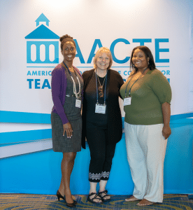 Donna Saco and two Holmes doctoral students