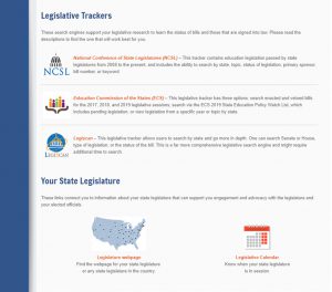 New State Legislative page