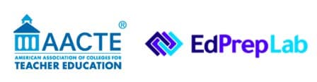 AACTE logo | EdPrepLab logo