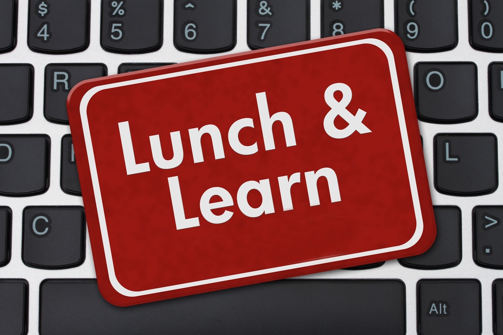 Lunch and Learn Sign,