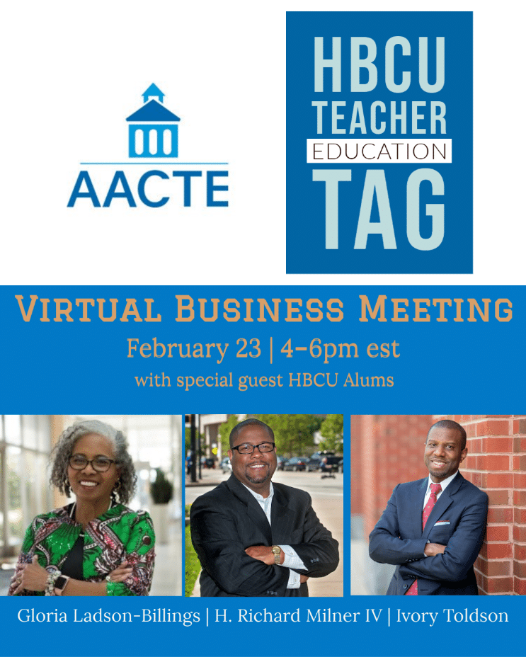 HBCU Teacher Education TAG Business Meeting logo
