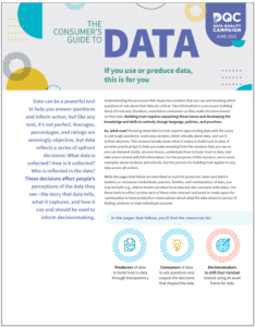 The Consumer’s Guide to Data: New resource from DQC 
