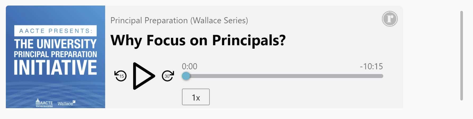 Why Focus on Principals